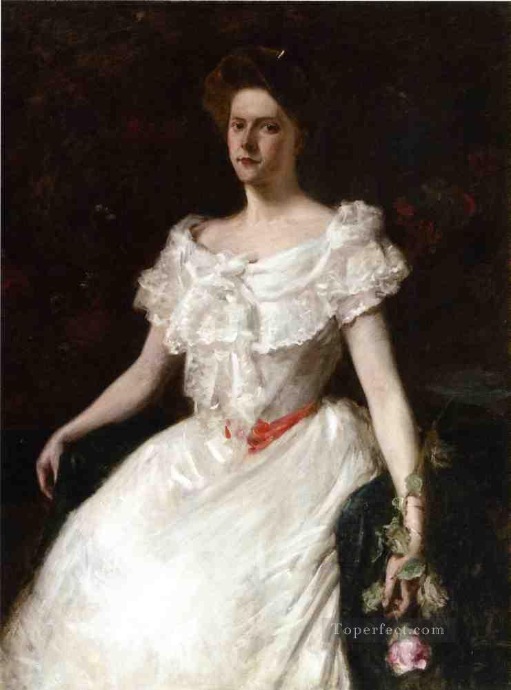 Lady with a Rose William Merritt Chase Oil Paintings